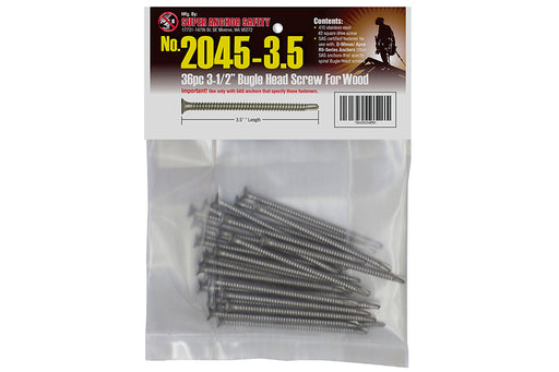 Super Anchor Bugle Head Stainless Steel Screw 36 Pack - 2045-3.5