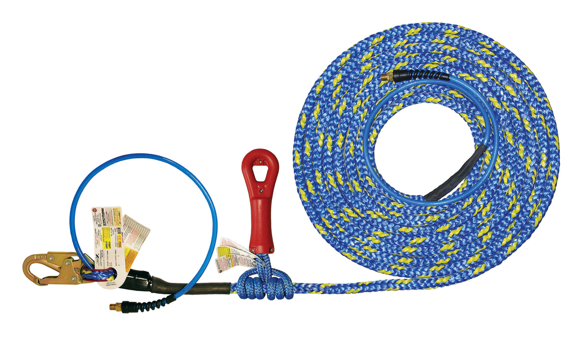 Super Anchor 30' X-Line with Snaphook, Super Grab Rope Grab and Aluminum Carabiner 4065-30