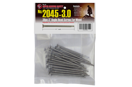 Super Anchor Bugle Head Stainless Steel Screw 36 Pack - 2045-3.0