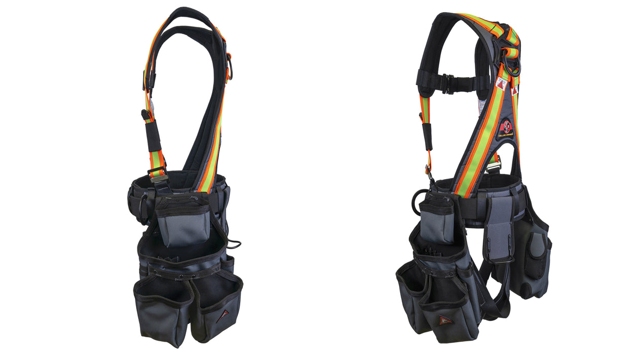 thumbnail image 2 of Super Anchor Safety Deluxe Fall Protection Harness & Tool Bag Combo – Hi-Vis 6151H 2 of 5