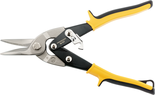 thumbnail image 2 of 10" Straight Cut Aviation Snips - Serrated Jaws For Clean Metal Cuts, Color Coded Handles 2 of 6