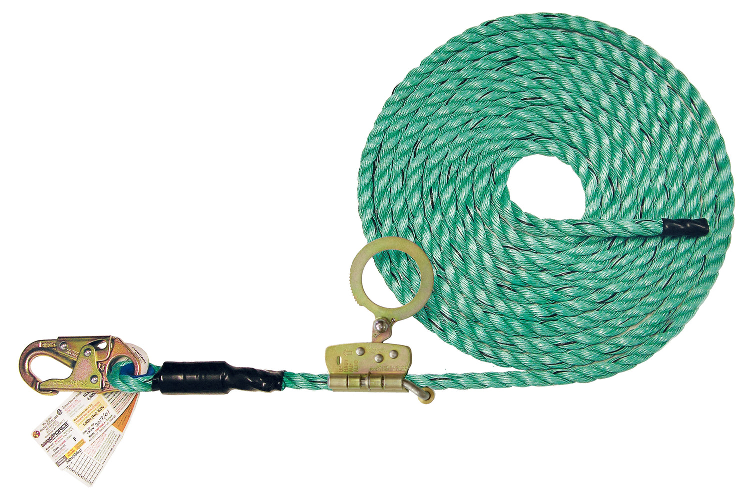 Super Anchor 25' Maxima Lifeline with Snaphook and ADP Fall Arrestor 4084-25Z