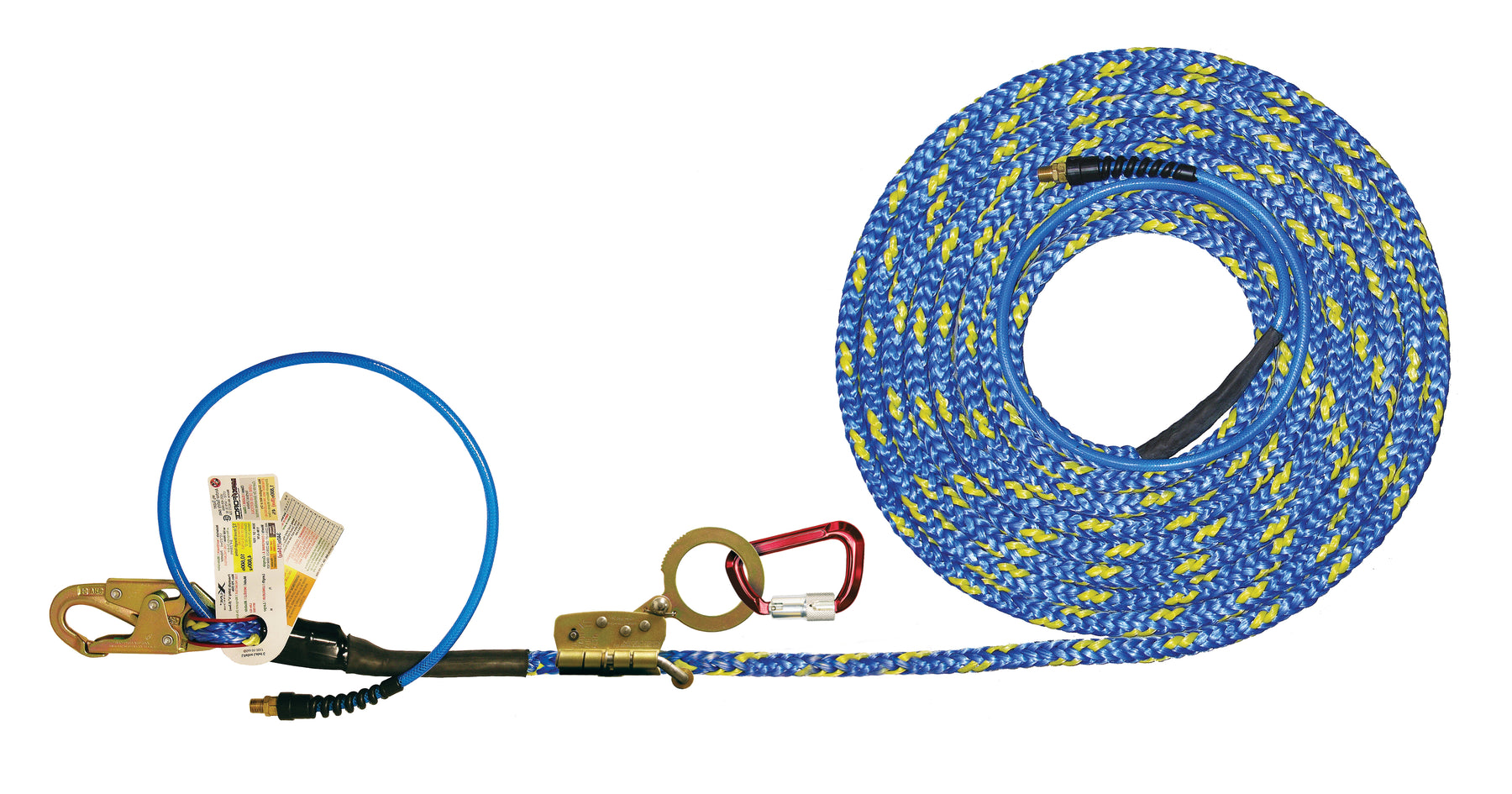 Super Anchor 30' X-Line with Snaphook, ADP Rope Grab and Aluminum Carabiner 4064-30