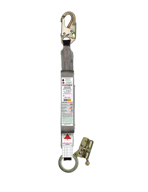 Super Anchor MAX Force Absorber with Snap Hook & ADP Rope Grab Zinc 6195-Z