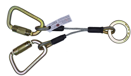 Super Anchor 2-D Lanyard with Steel Auto Locking Carabiners - 6515-CS