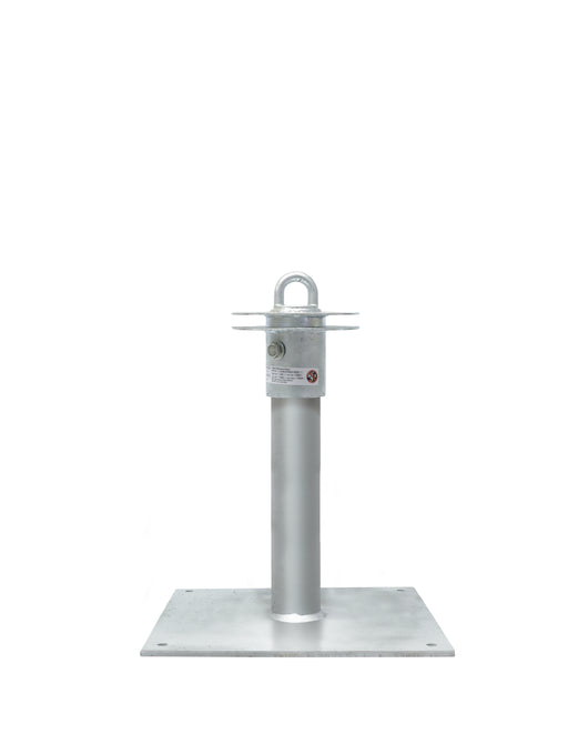 Super Anchor CRA 18" Riser & 4-Way top with 16x16 Base Plate.  Schedule 40, 3" OD, HDG 1033-4G