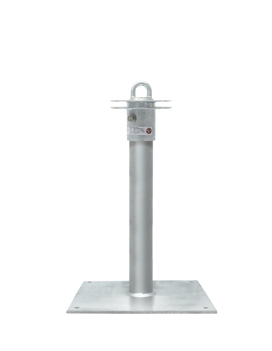 Super Anchor CRA 24" Riser & 4-Way top with 16x16 Base Plate.  Schedule 80, 3" OD, HDG 1042-4G