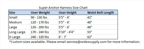 Super Anchor Pro Series Harnesses with D-Ring – Hi Viz P6001